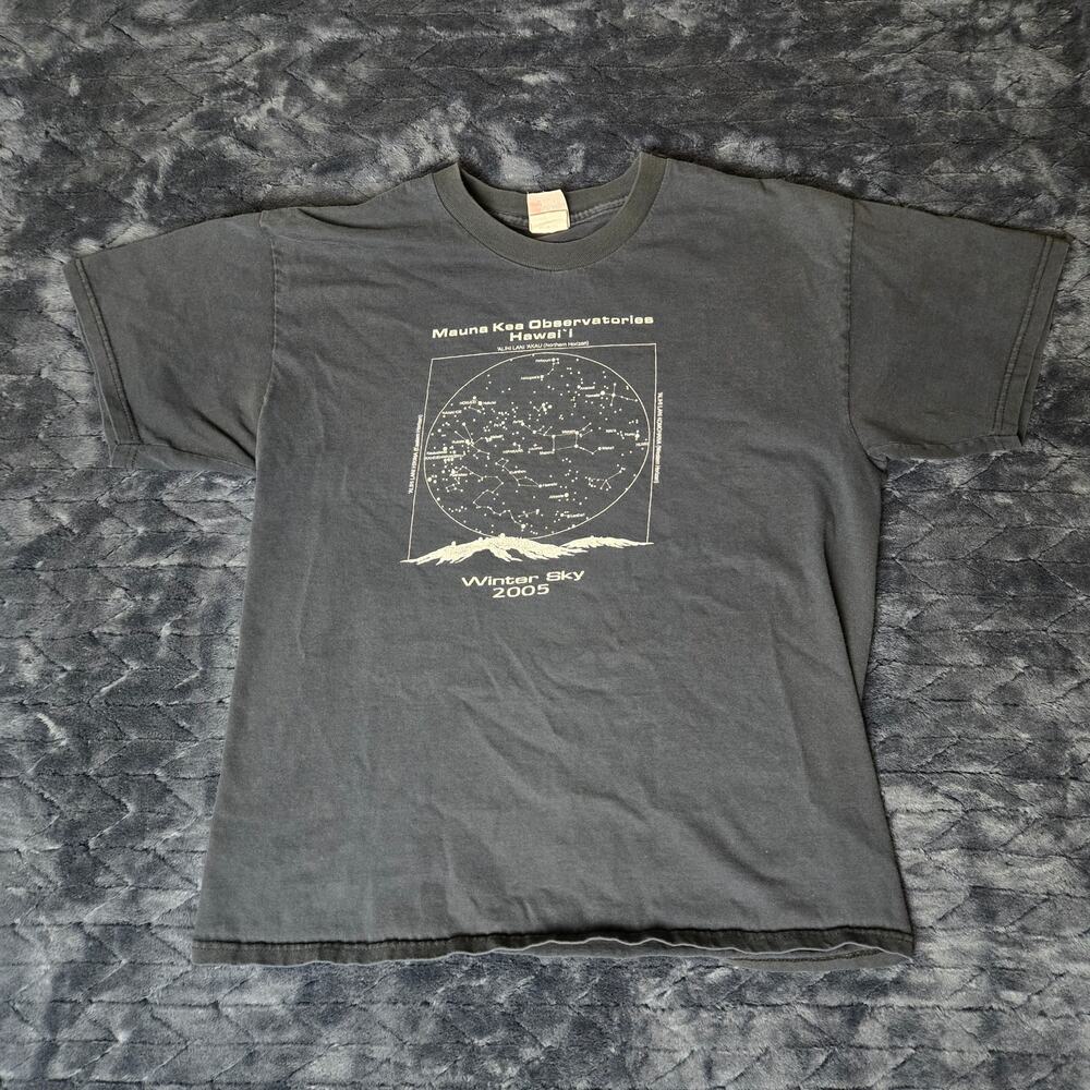VTG Hane's Beefy Mauna Kea, Hawaii Graphic Logo Comfy T-Shirt - M/L Fit